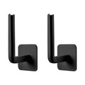 4-Pack: Adhesive Toilet Paper Holder, Wall Mount, White & Black by DailySale