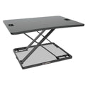 Alera AdaptivErgo Ultra-Slim Sit-Stand Desk, 31.33" x 21.63" x 1.5" to 16", Black