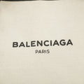 Balenciaga Logo White / Black Canvas Cabas Tote Bag-#3163 by Bolt Boutique