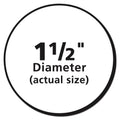 Avery Vibrant Inkjet Color-Print Labels w/ Sure Feed, 1.5" dia, White, 400/PK