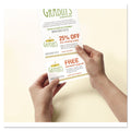 Avery Door Hanger with Tear-Away Cards, 97 Bright, 65 lb Cover Weight, 4.25 x 11, White, 2 Hangers/Sheet, 40 Sheets/Pack
