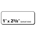 Avery Vibrant Inkjet Color-Print Labels w/ Sure Feed, 1 x 2.63, Matte White, 600/PK