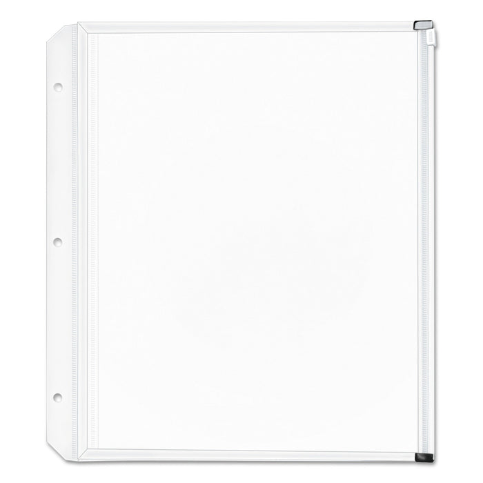 Cardinal Expanding Zipper Binder Pockets, 8.5 x 11, Clear, 3/Pack