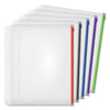 Cardinal Expanding Zipper Binder Pocket, 8.5 x 11, Assorted Colors, 5/Pack