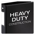 Cardinal Premier Easy Open Locking Round Ring Binder, 3 Rings, 3" Capacity, 11 x 8.5, Black