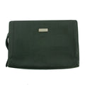Burberry Green Leather Vintage Clutch Bag #3165 by Bolt Boutique