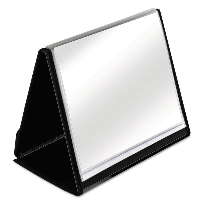Cardinal ShowFile Horizontal Display Easel, 20 Letter-Size Sleeves, Black