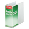 Cardinal Speedy XtraLife Non-Stick Locking Slant-D Ring Binder, 3 Rings, 5" Capacity, 11 x 8.5, White