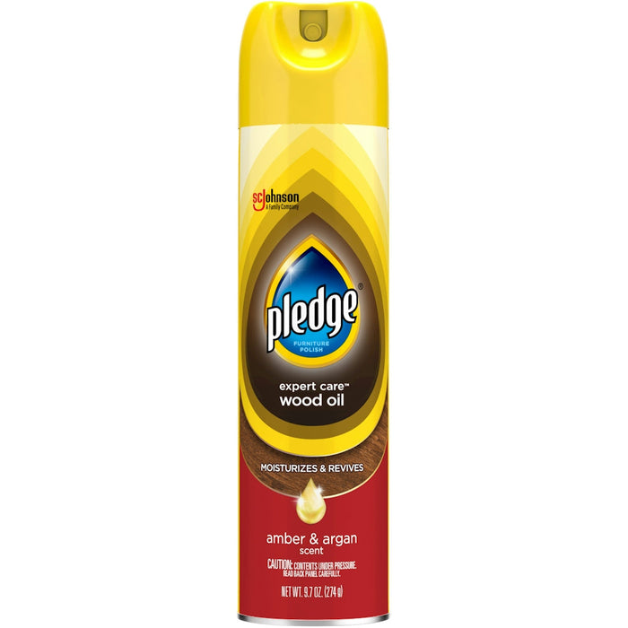 Pledge Expert Care Wood Oil Amber & Argan Scent Furniture Polish Spray, 9.7 Oz by Pasteur Pharmacy