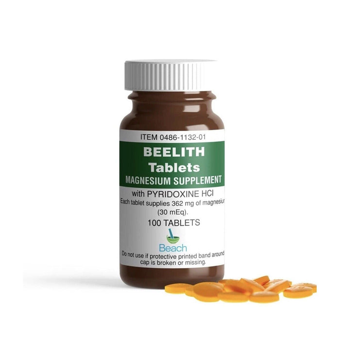 Beelith Beach Pharma With Magnesium And Pyridoxine Hcl - 100 Tablets by Pasteur Pharmacy