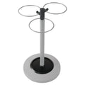 Alba Flower Umbrella Stand, 13.75w x 13.75d x 25.5h, Black/Silver