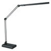 Alera Adjustable LED Desk Lamp, 3.25"w x 6"d x 21.5"h, Black