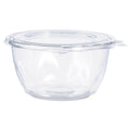 Dart Tamper-Resistant, Tamper-Evident Bowls with Flat Lid, 16 oz, 5.5" Diameter x 2.7"h, Clear, Plastic, 240/Carton