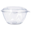 Dart Tamper-Resistant, Tamper-Evident Bowls with Dome Lid, 32 oz, 7" Diameter x 3.4"h, Clear, Plastic, 150/Carton