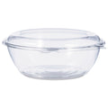 Dart Tamper-Resistant, Tamper-Evident Bowls with Dome Lid, 48 oz, 8.9" Diameter x 3.4"h, Clear, Plastic, 100/Carton