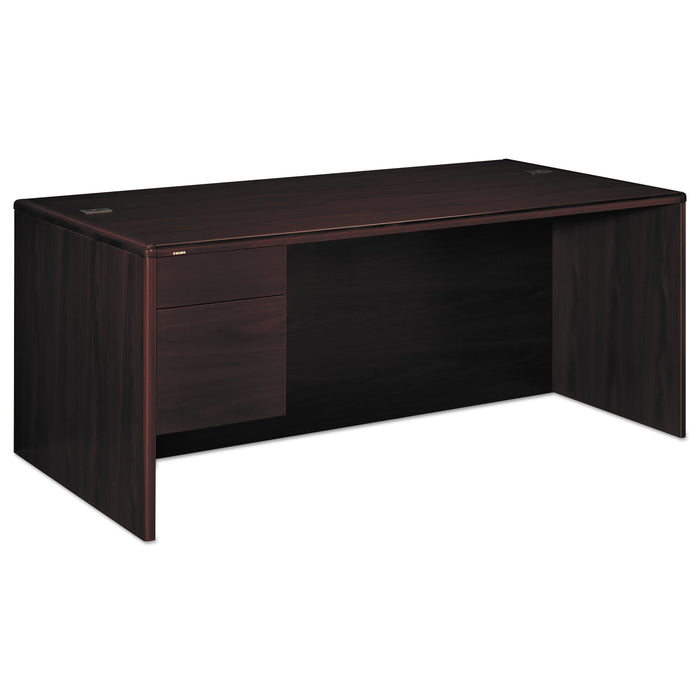 HON 10700 Series Single Pedestal Credenza, 1 Box/File Pedestal, 72w x 29.5h Mahogany