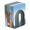 Officemate Heavy Duty Bookends, Nonskid, 8 x 8 x 10, Steel, Black, 1 Pair