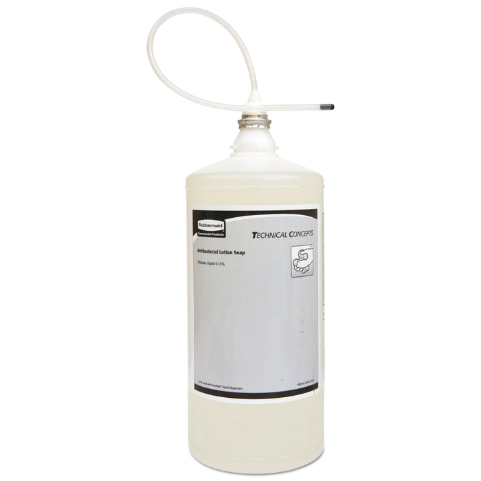 Rubbermaid One Shot Antibacterial Enriched Lotion Soap Refill, Floral, 800 mL, 4/Carton