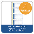 Adams Write 'n Stick Phone Message Pad, Two-Part Carbonless, 2.75 x 4.75, 4/Page, 200 Forms