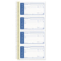 Adams Write 'n Stick Phone Message Pad, Two-Part Carbonless, 2.75 x 4.75, 4/Page, 200 Forms