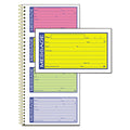 Adams Wirebound Telephone Message Book, Two-Part Carbonless, 2.75 x 4.75, 4/Page, 200 Forms