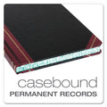 Boorum & Pease Extra-Durable Bound Book, Single-Page 5-Column Accounting, Black/Maroon/Gold Cover, 10.13 x 7.78 Sheets, 150 Sheets/Book