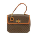 Celine Vintage Macadam Brown PVC Top Handle Handbag #3170 by Bolt Boutique