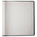 Boorum & Pease Extra-Durable Bound Book, Double-Page 12-Column Accounting, Black/Maroon/Gold Cover, 11.94 x 9.78 Sheets, 150 Sheets/Book