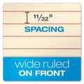 Ampad Gold Fibre Retro Wirebound Writing Pads, Wide/Legal Rule, Red Cover, 70 Antique Ivory 8.5 x 11.75 Sheets