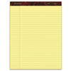 Ampad Gold Fibre Quality Writing Pads, Wide/Legal Rule, 50 Canary-Yellow 8.5 x 11.75 Sheets, Dozen
