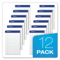 Ampad Recycled Writing Pads, Narrow Rule, Politex Green Kelsu Headband, 50 White 5 x 8 Sheets, Dozen