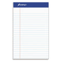 Ampad Recycled Writing Pads, Narrow Rule, Politex Green Kelsu Headband, 50 White 5 x 8 Sheets, Dozen