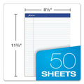 Ampad Recycled Writing Pads, Wide/Legal Rule, Politex Green Kelsu Headband, 50 White 8.5 x 11.75 Sheets, Dozen