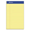Ampad Perforated Writing Pads, Narrow Rule, 50 Canary-Yellow 5 x 8 Sheets, Dozen