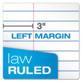 Ampad Double Sheet Pads, Pitman Rule Variation (Offset Dividing Line - 3" Left), 100 White 8.5 x 11.75 Sheets