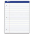 Ampad Double Sheet Pads, Narrow Rule, 100 White 8.5 x 11.75 Sheets