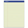 Ampad Pastel Writing Pads, Wide/Legal Rule, Blue Headband, 50 Green-Tint 8.5 x 11.75 Sheets, Dozen