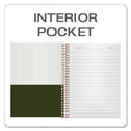 Ampad Gold Fibre Personal Notebooks, 1 Subject, Medium/College Rule, Classic Green Cover, 7 x 5, 100 Sheets