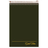 Ampad Gold Fibre Steno Pads, Gregg Rule, Designer Green/Gold Cover, 100 White 6 x 9 Sheets