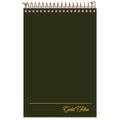 Ampad Gold Fibre Steno Pads, Gregg Rule, Designer Green/Gold Cover, 100 White 6 x 9 Sheets