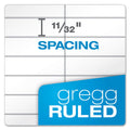 Ampad Gold Fibre Steno Pads, Gregg Rule, Designer Diamond Pattern Gray/Gold Cover, 100 White 6 x 9 Sheets