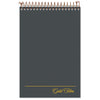 Ampad Gold Fibre Steno Pads, Gregg Rule, Designer Diamond Pattern Gray/Gold Cover, 100 White 6 x 9 Sheets