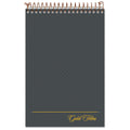Ampad Gold Fibre Steno Pads, Gregg Rule, Designer Diamond Pattern Gray/Gold Cover, 100 White 6 x 9 Sheets
