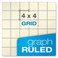 Ampad Computation Book, Quadrille Rule, Brown Cover, 11.75 x 9.25, 76 Sheets