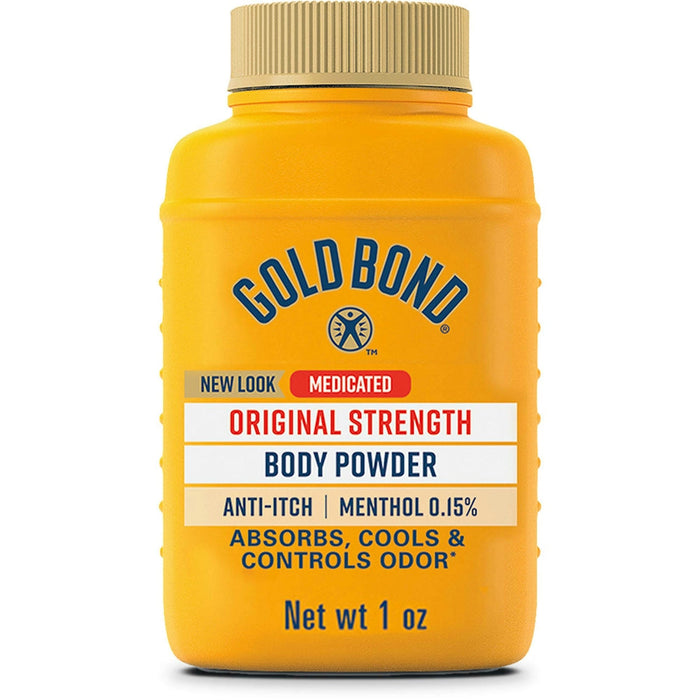 Gold Bond Body Powder, Original Strength, Medicated, 1 Ounce by Pasteur Pharmacy
