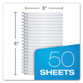 Ampad Memo Books, Narrow Rule, Randomly Assorted Covers, 5 x 3, 50 Sheets
