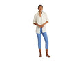 Lauren Ralph Lauren Twill Cropped Skinny Pant – Blue Loch, Size 6 by Vanessa Jane
