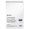 Ampad Steno Pads, Gregg Rule, Tan Cover, 60 Green-Tint 6 x 9 Sheets