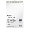 Ampad Steno Pads, Gregg Rule, Tan Cover, 80 Green-Tint 6 x 9 Sheets