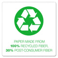 Ampad Earthwise by Ampad Recycled Reporter's Notepad, Pitman Rule, White Cover, 70 White 4 x 8 Sheets